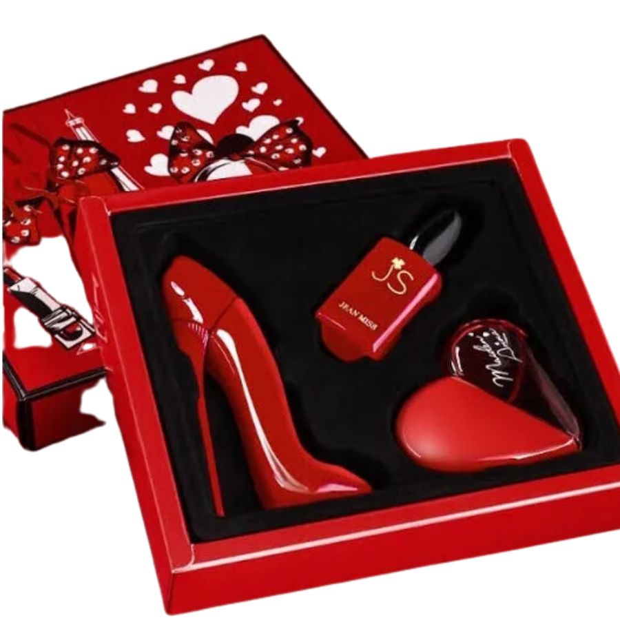 Set Perfume tipo Carolina Herrera Zapatilla Roja 3 x 30 ml