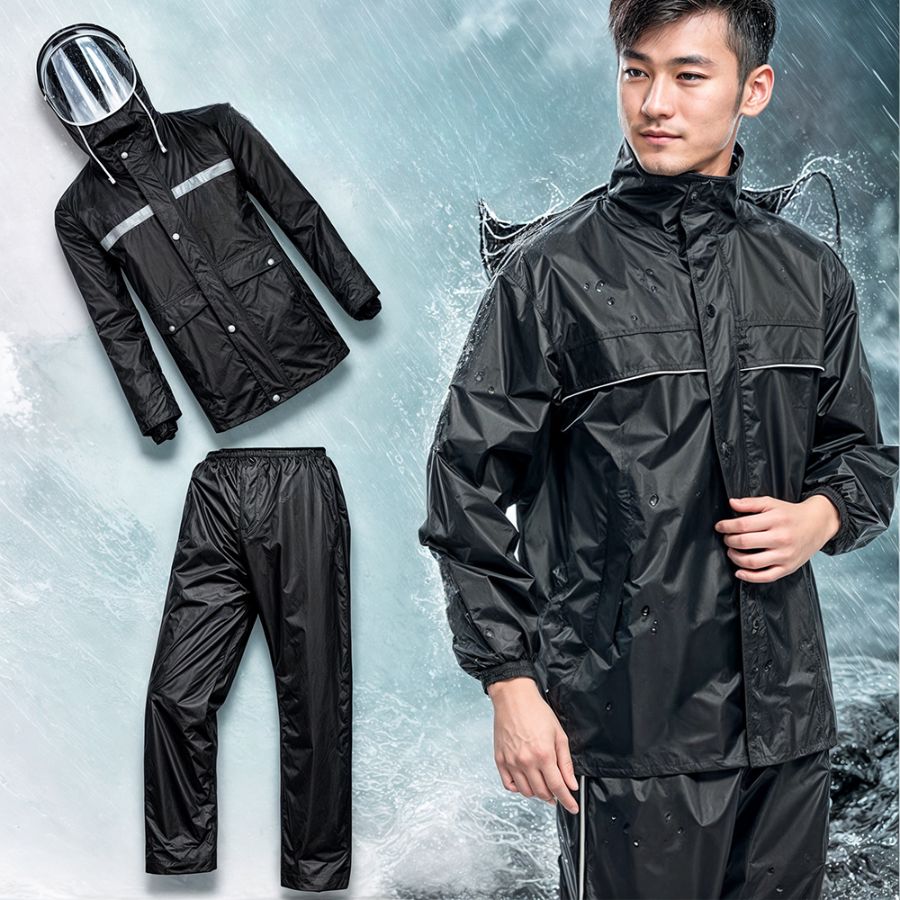 Impermeable Completo Unisex Pvc con Capucha